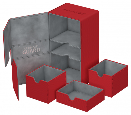 Twin Flip´n´Tray Deck Case 200+ Standard Size XenoSkinTM Red
