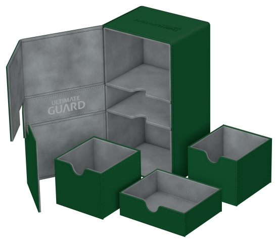 Twin Flip´n´Tray Deck Case 200+ Standard Size XenoSkinTM Green