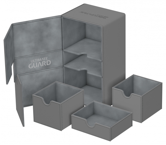 Twin Flip´n´Tray Deck Case 200+ Standard Size XenoSkinTM Grey