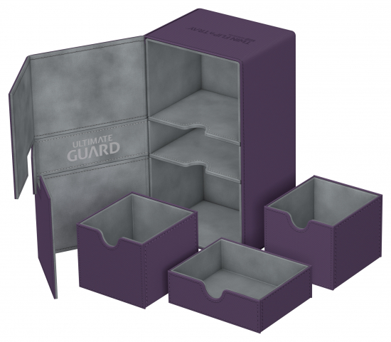 Twin Flip´n´Tray Deck Case 200+ Standard Size XenoSkinTM Purple