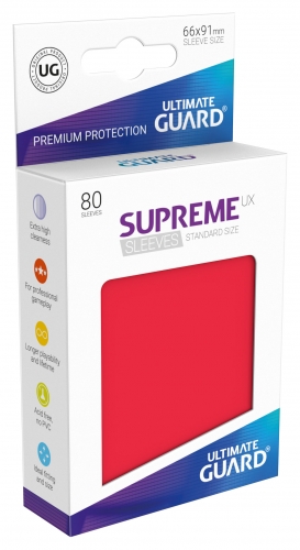 Supreme Sleeves Standard Size UX Red (80)