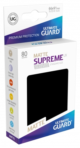 Supreme Sleeves Standard Size Matt UX Black (80)