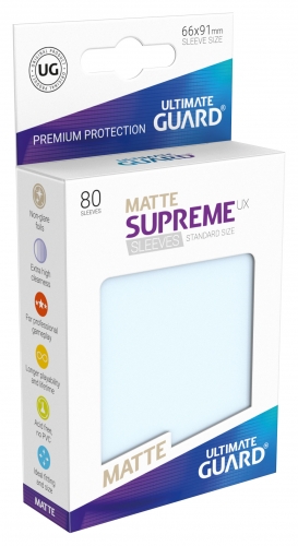 Supreme Sleeves Standard Size Matt UX Transparent (80)
