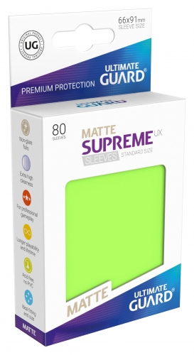 Supreme Sleeves Standard Size Matt UX Light Green (80)