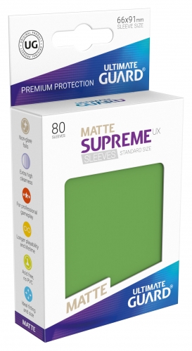 Supreme Sleeves Standard Size Matt UX Green (80)