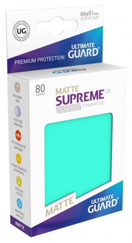 Supreme Sleeves Standard Size Matt UX Turquoise (80)