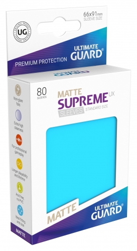 Supreme Sleeves Standard Size Matt UX Light Blue (80)