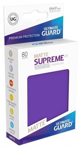Supreme Sleeves Standard Size Matt UX Purple (80)