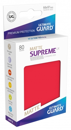 Supreme Sleeves Standard Size Matt UX Red (80)